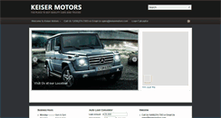 Desktop Screenshot of keisermotors.com